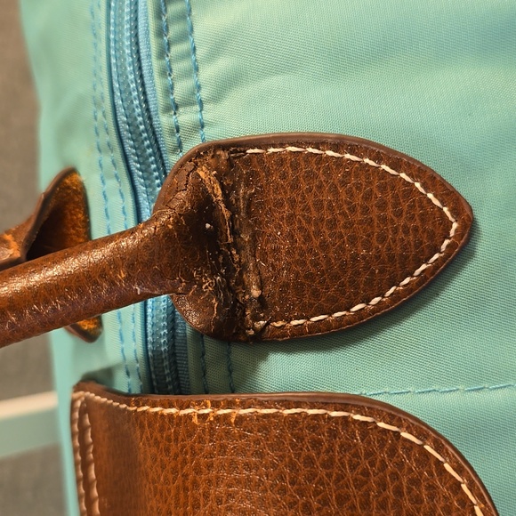 Longchamp Nylon Bag In Aqua Green - Picture 9 of 12